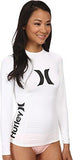 Hurley One & Only L/S Rashguard White Swimsuit Top