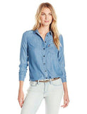 Modern One Pocket Shirt, Ocean Blue 100% Lyocell, Small