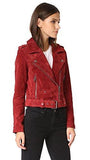 Blank Denim Moto Jacket Red My Mind Small