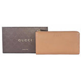 Leather Zip Wallet 332747 7709 Whisky Beige