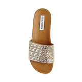 Dazzle Flat Sandal Rhinestone 8 M Us