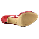 Michael Kors Evie Platform Sandals Red Size 90
