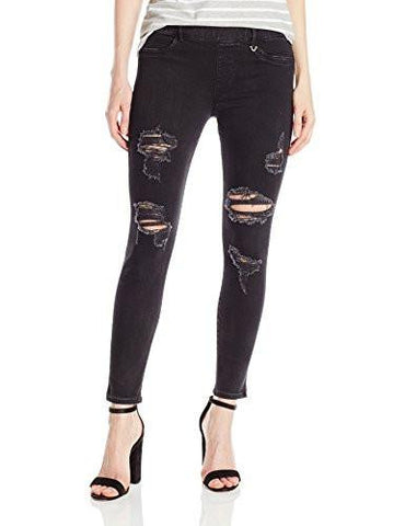 Runway Pull On Legging Crop Jean, Black, Xsmall