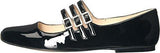 Nine West Zeno Synthetic Ballet Flat Black 7 M Us