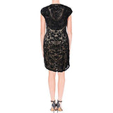 S Cap Sleeves Party Cocktail Dress Black 12