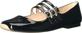 Nine West Zeno Synthetic Ballet Flat Black 7 M Us