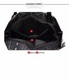 Bag Female Folded Geometric Plaid Bag Fashion Casual Tote Handbag Shoulder Bag Style Japan White Color