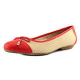 Rylee Cap Toe Canvas Flats, Coral, Size 10.0