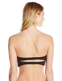 Kenneth Cole York Beat Of The Street Underwire Bustier Bra Bikini Top Black L