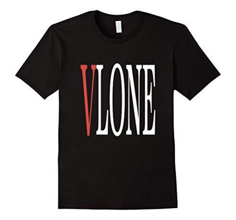 Vlone Tshirt For And Kids Medium Black