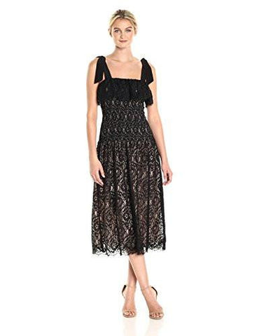 Sl Lace Tank Drs, Black, 8