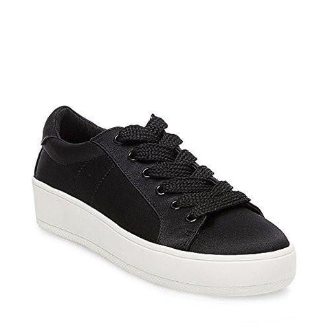 Berties Fashion Sneaker Black Satin 65 M Us