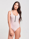 Sophia Reversible One Piece Dusty Rose/Pink Seersucker Xs Swimwear One Piece Rose/Pink