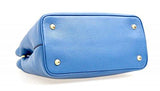Prada 1Ba058 Blue Leather Shoulder Bag