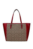 Signature Turnlock Tote Red Currant Handbag