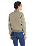 Hudson Jeans Gene Puffy Bomber, Loden Green Destructed, Large