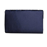 Road Evening Clutch Floral Lace Envelope Clutch Purses Elegant Handbags For Wedding And Party Blue