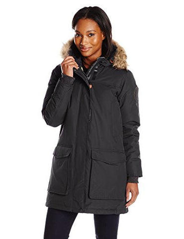White Collection Patrol Down Parka, Black, Large