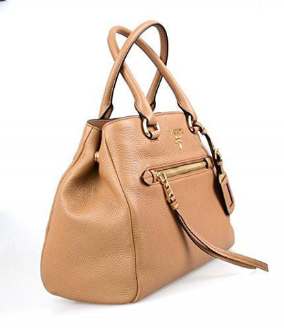 Prada 1Bg044 Brown Leather Shoulder Bag