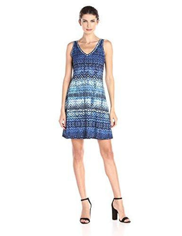Blue Batik Brigitte Dress, Print, XLarge