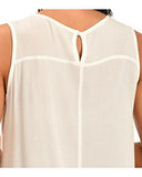 Sleeveless Lace Top Cream Large