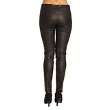 Studded Leather Pant With Zip, It 44, Black