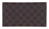 Brown Nylon Snap Closure Wallet Coin Pocket