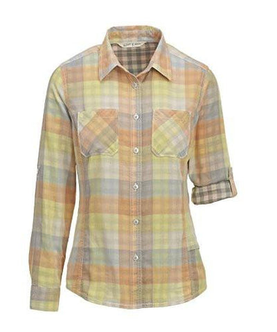 Conundrum Eco Rich Convertible Shirt, Apricot Buffalo, Xs