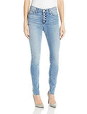 Hudson Jeans Ciara Super Skinny Exposed Button Fly 5Pocket Jeans, Shot Gun, 31