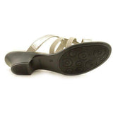 Emet Strappy Slide Sandals, Pewter, Size 6.0 Us