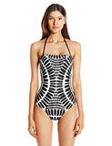 Algiers Bandeau One Piece Swimsuit Black 10