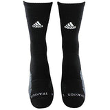 Traxion Ace Basketballfootball Crew Socks Blackwhiteonixdark Grey Large