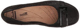 Blanche West Flat Black Snake Print Leather 6 W Us