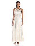 Gown With Cutout Neckline, Champagne, 12
