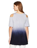 Cold Shoulder Top, Dip Dye, L