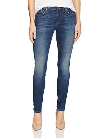 Jennie Mid Rise Curvy Skinny Jean Twisted Seam, Cobalt Rush, 31