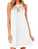 Dreagal Floral Lace Cocktail Evening Party Dress White Small