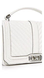 Chevron Quilted Cross Body Bag, Optic White, One Size