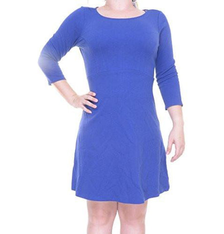Maison Jules ALine Above Knee Casual Dress Blue M