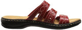 Leisa Cacti Slide Sandal Red Leather 9 M Us