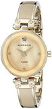 Diamondaccented Dial Tan And Goldtone Bangle Watch