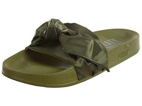 Puma Bow Slide Fenty By Rihanna Olive Branchpuma Silver Sandal