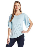 Karen Kane SplitSleeve PickUp Top, Sea, L