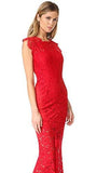 Estelle Cutout Back Maxi Dress, Red, 6