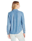 Modern One Pocket Shirt, Ocean Blue 100% Lyocell, Small