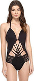 Kenneth Cole York Sexy Solid Push Up Mio Monokini One Piece Swimsuit Black Xl