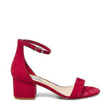 Irenee Red Suede Sandal 7 Us