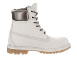 Af 6 Inch Premium Off White Wmetallic Boot 8 Us