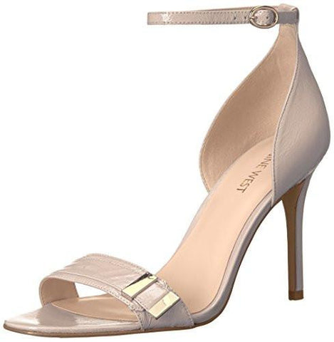 Nine West Matteo Patent Dress Sandal Off White 7 M Us