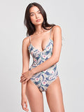 Baybae Bralette One Piece Pink Tropical S Swimwear One Piece Pink Tropical